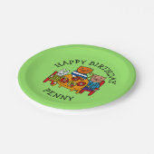 友パーソナライズされただちパーティー ペーパープレート (アングル)