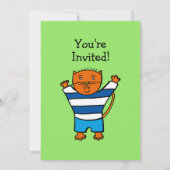 友パーソナライズされただち誕生日パーティーの招待 招待状 (裏面)