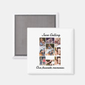 友パーソナライズされたモダンだち10フォトコラージュ マグネット (正面/裏面)