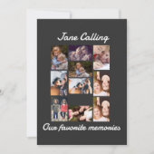 友パーソナライズされたモダンだち10フォトコラージュ 招待状 (正面)