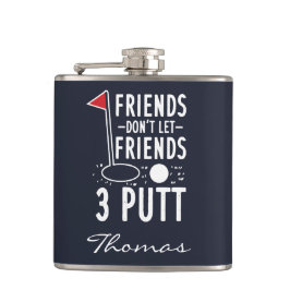 友パーソナライズされた人は友だちを許さない3 Putt フラスク