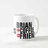 友パーソナライズされた友 コーヒーマグカップ (正面右)