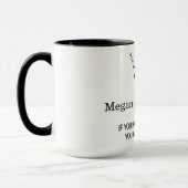 友パーソナライズされた熱狂する人 マグカップ (左)