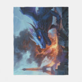 友フランスの達は？ドラゴンアート フリースブランケット (正面)