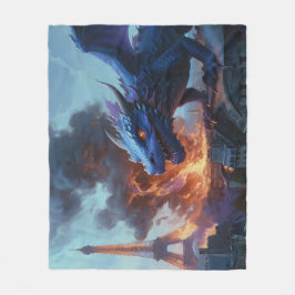 友フランスの達は？ドラゴンアート フリースブランケット