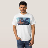 友フランスの達は？ドラゴンアート Tシャツ (正面フル)