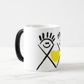 友ミニマルだち – Line Art モーフィングマグカップ (正面左)