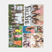 友モダンだちカスタムの写真コラージュ フリースブランケット (正面)