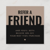 友モダンはっきりした人紹介割引を参照 スクエア名刺 (正面)