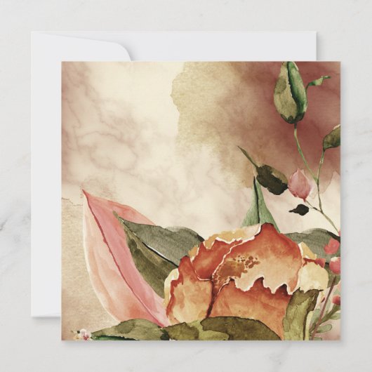 友モダン人に感謝祭を楽しむ 招待状 (裏面)