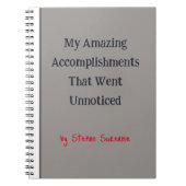 友ユーモアのある人や同僚への贈り物!おもしろい ノートブック (正面)