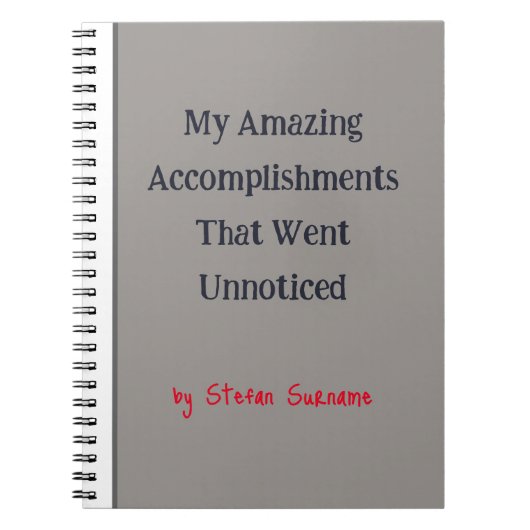 友ユーモアのある人や同僚への贈り物！おもしろい ノートブック (正面)