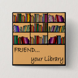 友人あなたの図書館 缶バッジ