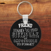 友人ありがとう感謝ギフトスクリプトbff キーホルダー (正面)