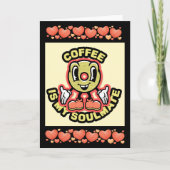 友人おもしろいのためのバレンタインデーのコーヒーカード シーズンカード (正面)