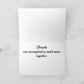 友人および勇気付けられる カード (内部)