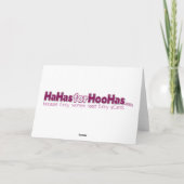 友人および家族のための笑わされるなクリスマスカード シーズンカード (裏面)