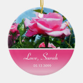 友人からの最も美しい誕生日プレゼント セラミックオーナメント (正面)