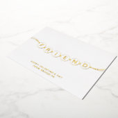 友人かわいい友情ブレスレットバレンタインデー 箔シーズンカード (回転した状態)