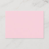 友人かわいい友情ブレスレットピンクバレンタイン エンクロージャーカード (裏面)