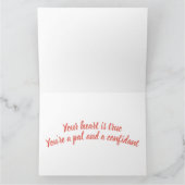 友人があることをありがとう カード (内部)