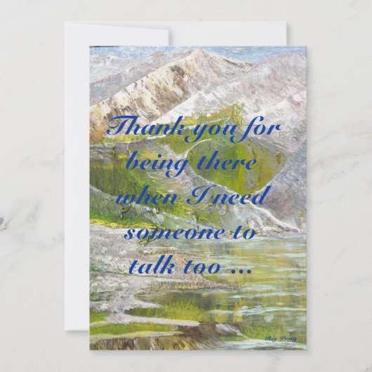 友人があることをありがとう サンキューカード (正面)