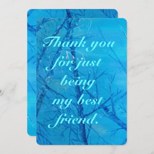 友人があることをありがとう サンキューカード (正面/裏面)