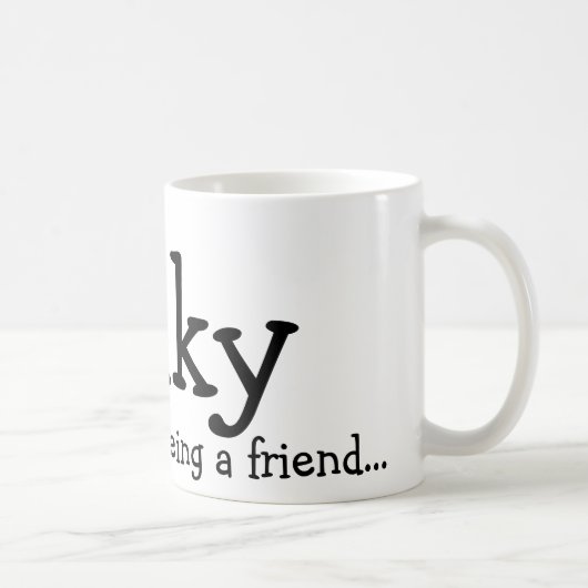 友人があることを…、Wilkyありがとう コーヒーマグカップ (右)