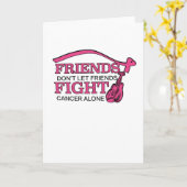 友人ががんに関する支援だけで闘うようなことはするな カード (黄色い花)