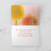 友人がん支持花 カード (内部)