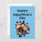 友人が付いているレスリーPatricelliのグループの抱擁 シーズンポストカード (正面/裏面)