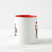 友人が付いているレスリーPatricelliのグループの抱擁 マグカップ (中央)