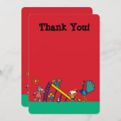 友人が付いている運動場のMaisy サンキューカード (正面/裏面)