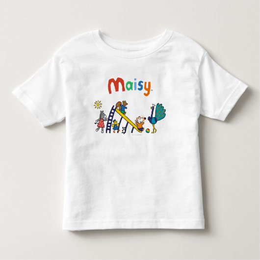 友人が付いている運動場のMaisy トドラーTシャツ (正面)