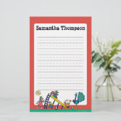 友人が付いている運動場のMaisy 便箋 (スタンド正面)