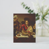 友人が付いているEmmausの夕食 ポストカード (スタンド正面)