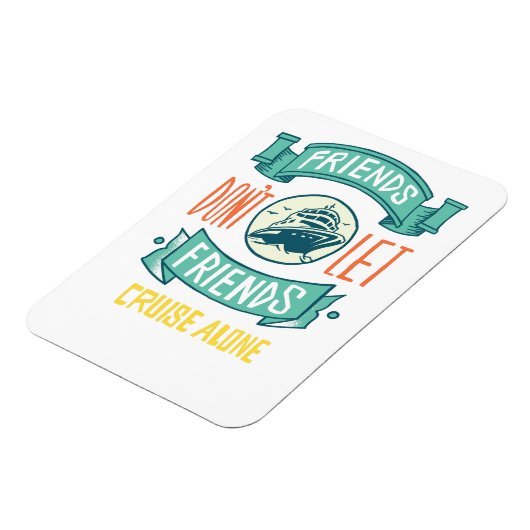 友人が仲間だけで巡業を許さないグラフィックおもしろい マグネット (左側)