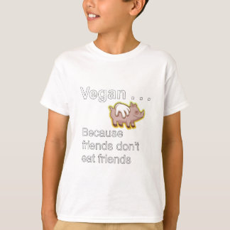 -友人が友人を食べないのでビーガン Tシャツ