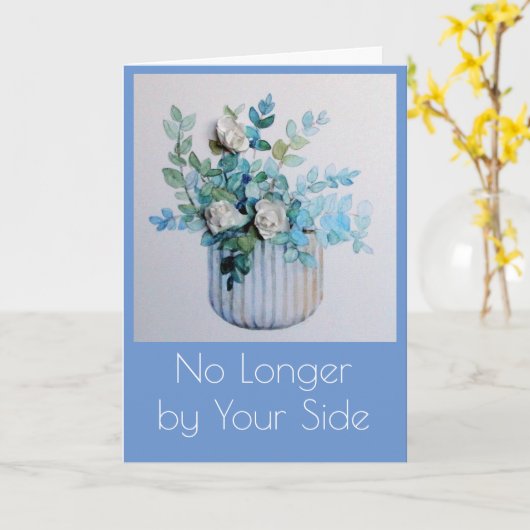 友人が折り畳んだグリーティングカードの悔やみや弔慰 カード (黄色い花)