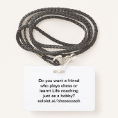 友人が欲しいか バッジ (正面ランヤード)