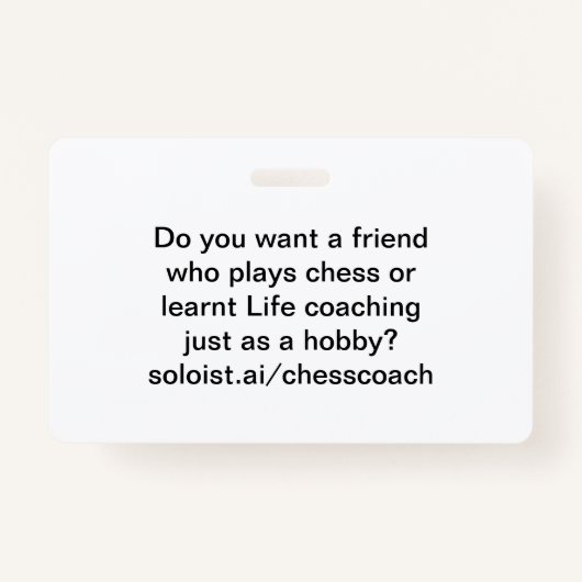 友人が欲しいか バッジ (正面)