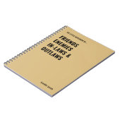 友人が法律に違反するおもしろい ノートブック (左側)