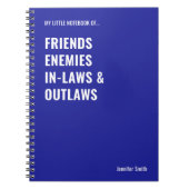 友人が法律に違反するおもしろい ノートブック (正面)