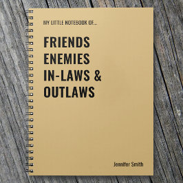 友人が法律に違反するおもしろい ノートブック