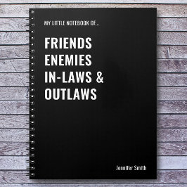 友人が法律に違反するおもしろい ノートブック