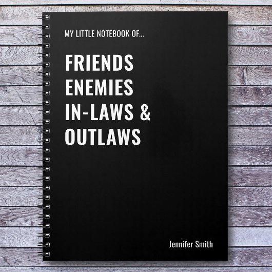 友人が法律に違反するおもしろい ノートブック