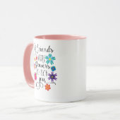 友人が花、私は選びます マグカップ (正面左)