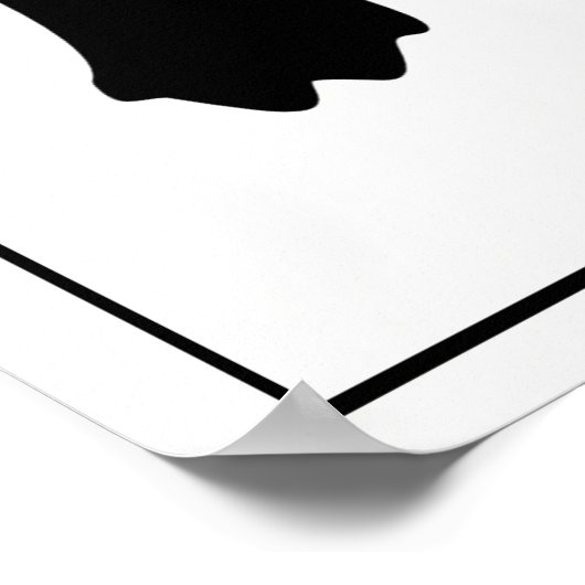 友人が選択された家族の2鳥のシルエット ポスター (角)