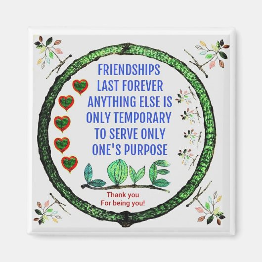 友人との友保情のマグネット！ マグネット (正面)