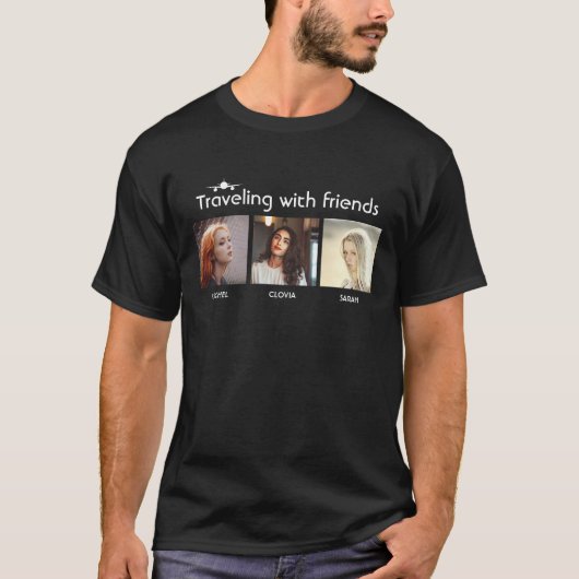 友人との旅行 Tシャツ (正面)